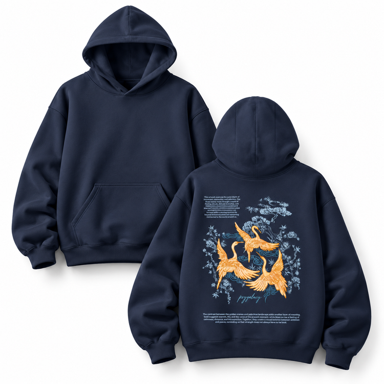Celestial Cranes - Unisex Pullover Hoodie