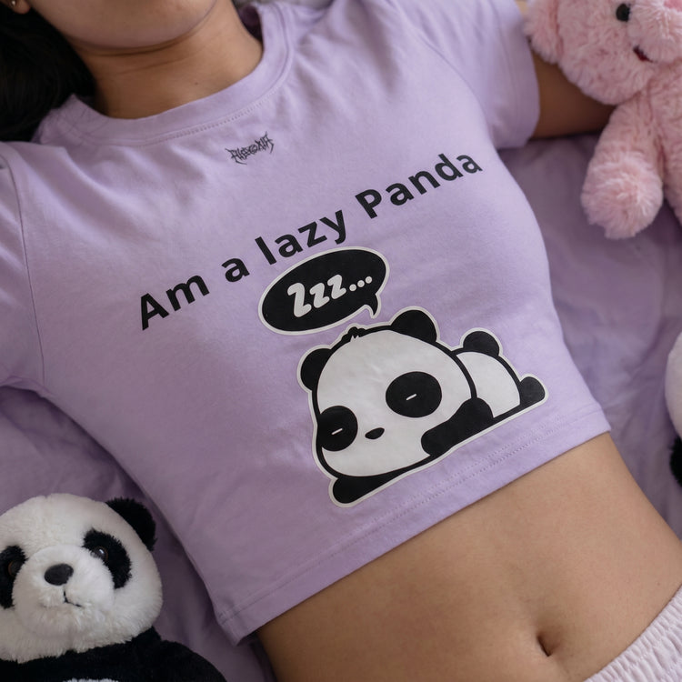 Lazy Panda - Crop Top