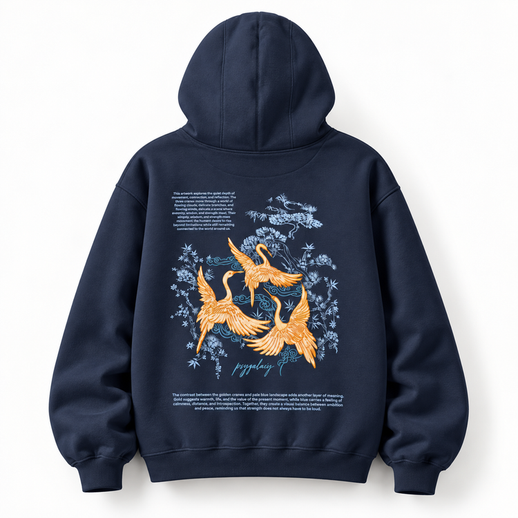 Celestial Cranes - Unisex Pullover Hoodie