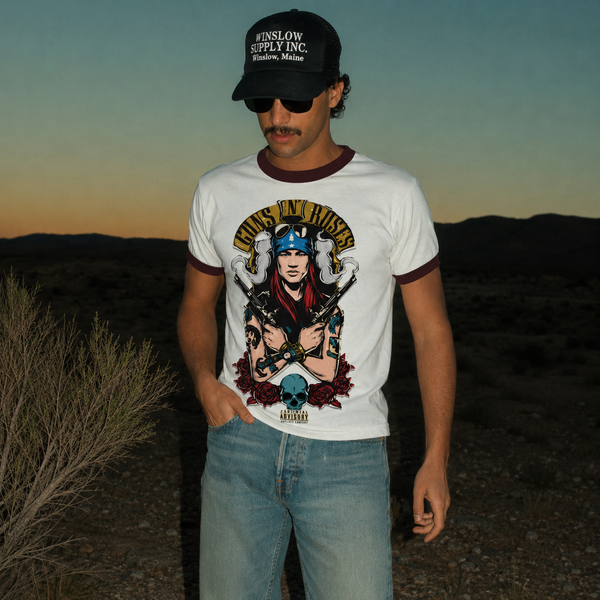 guns and roses - Unisex Ringer T-Shirt