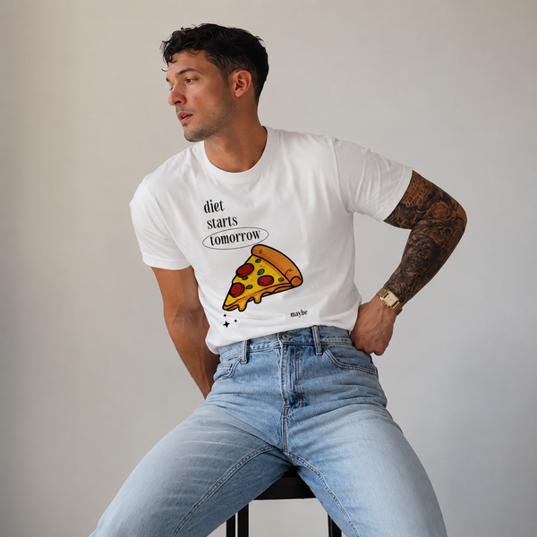 DIET STARTS MAYBE - Unisex Classic Crew T-Shirt