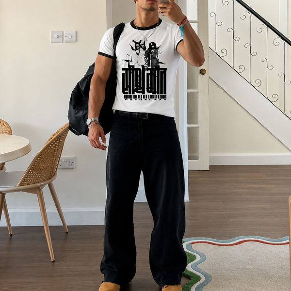 seedhe maut white - Unisex Ringer T-Shirt