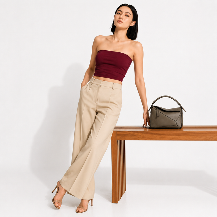 Burgundy Tube Top