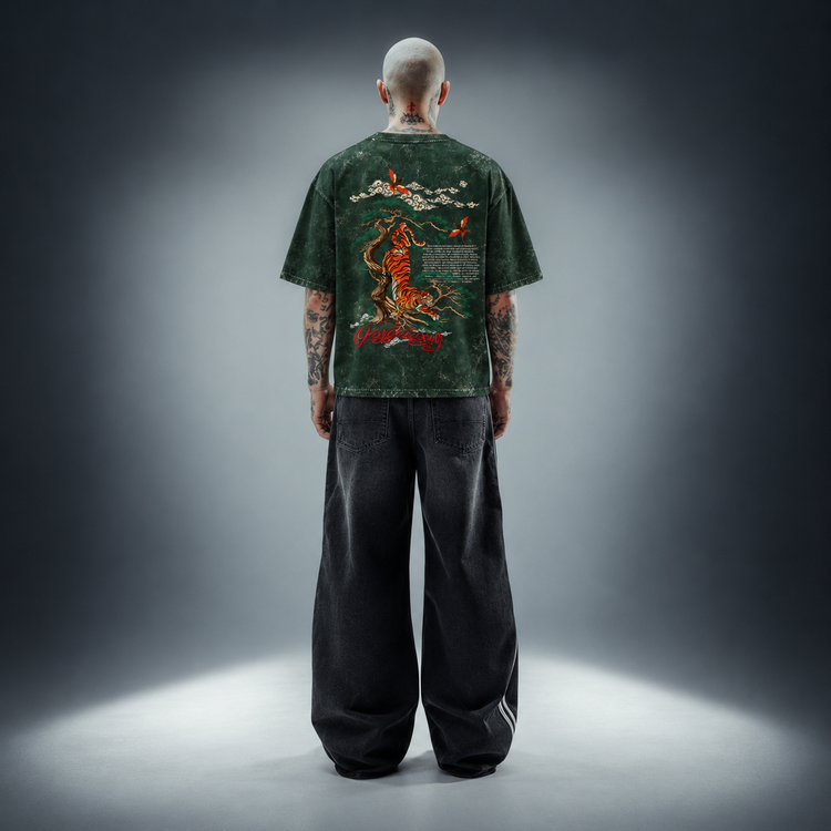 Eastern Guardian - Unisex Acid Washed Oversized Tee