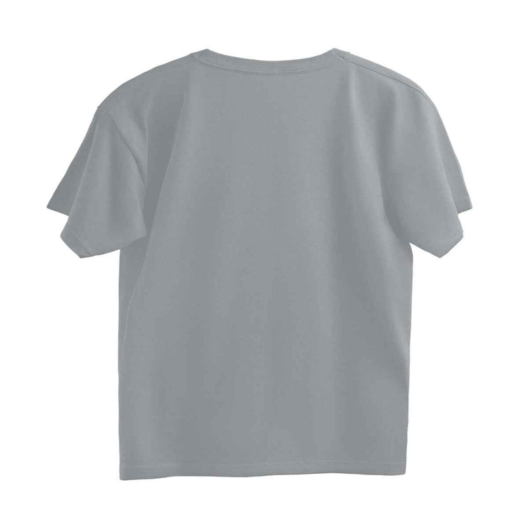 Solid Silver Frost Oversized T-shirt