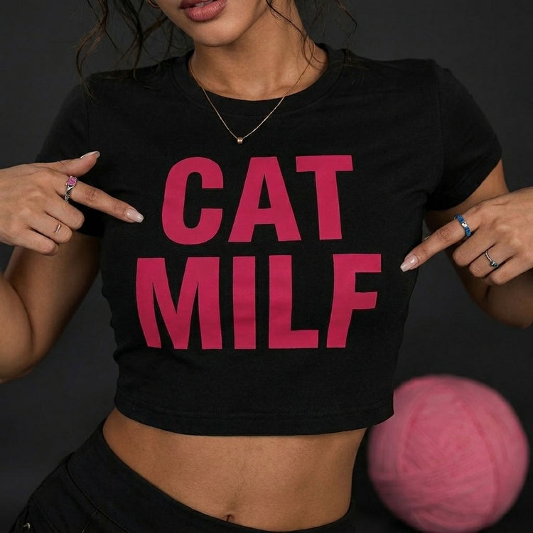 CAT MILF Baby Tee