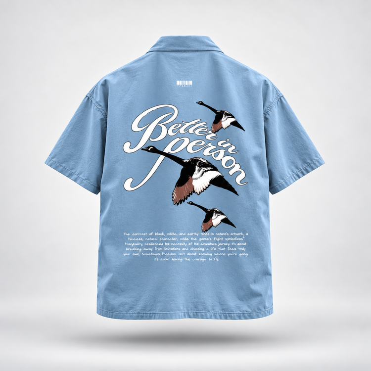 better in person - Unisex Oversized Shirt