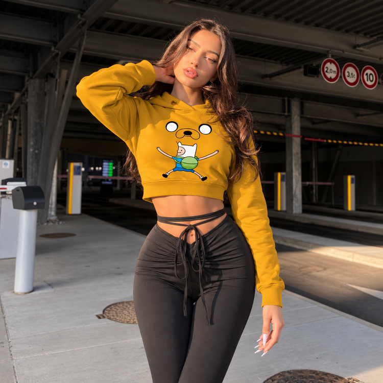 Adventure time - Female Cropped Hoodie