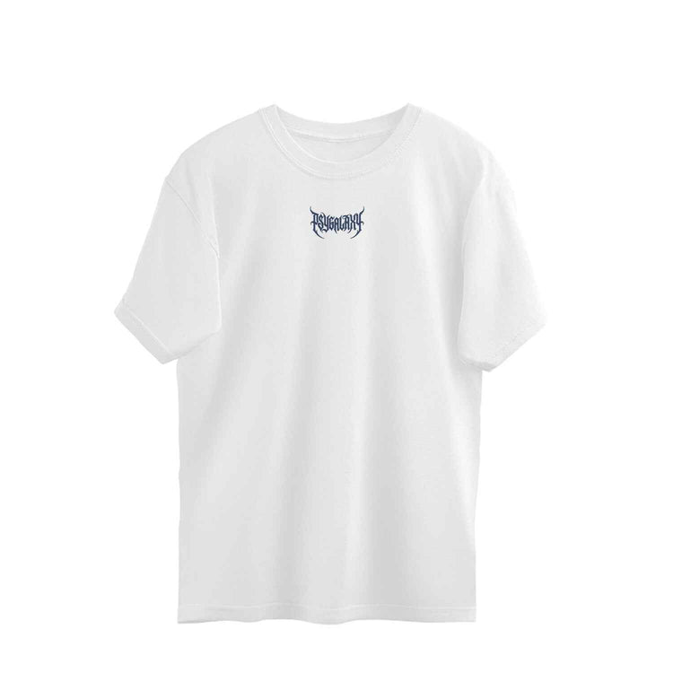 Flight of the Hokusai Oversized Tee - Stylish White Tee for Art Lovers