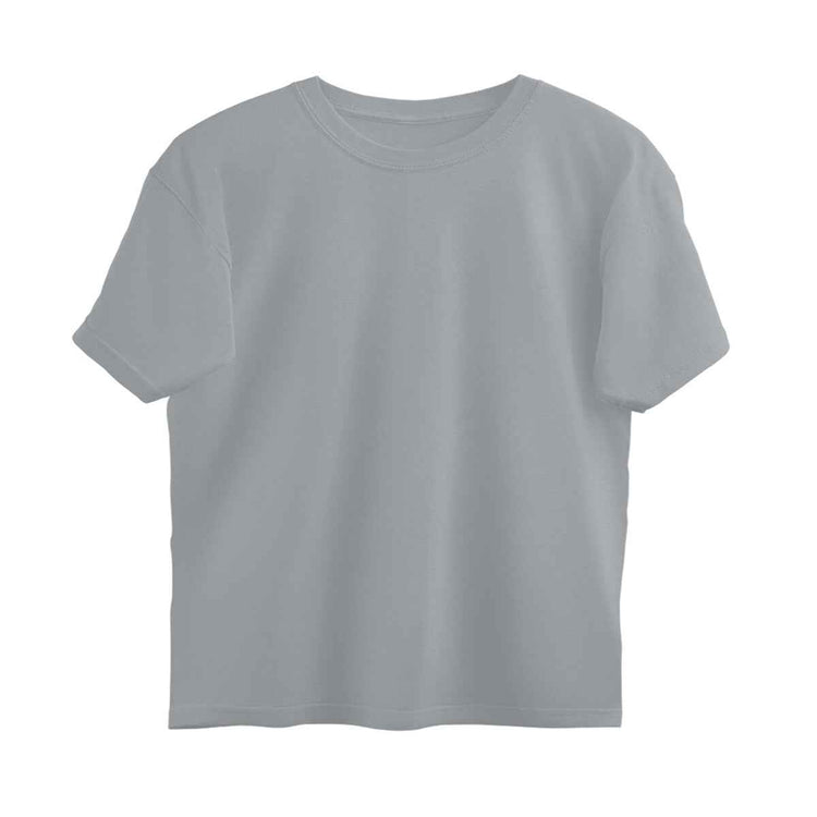 Solid Silver Frost Oversized T-shirt