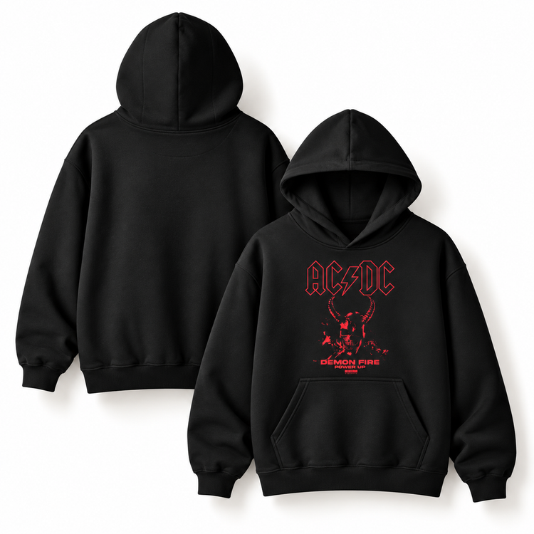 DEMON FIRE (AC/DC) - Unisex Pullover Hoodie
