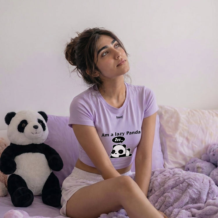 Lazy Panda - Crop Top