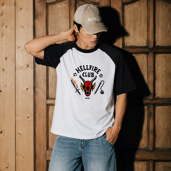 hellfire club - Unisex Oversized Raglan
