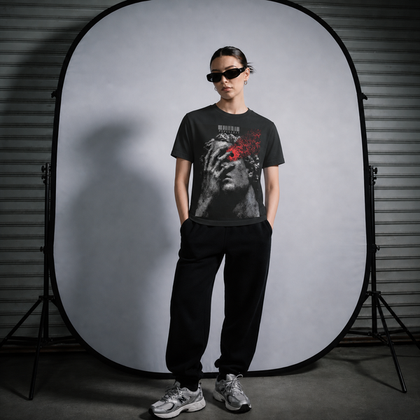 Grey Red - Regular Fit T-shirt