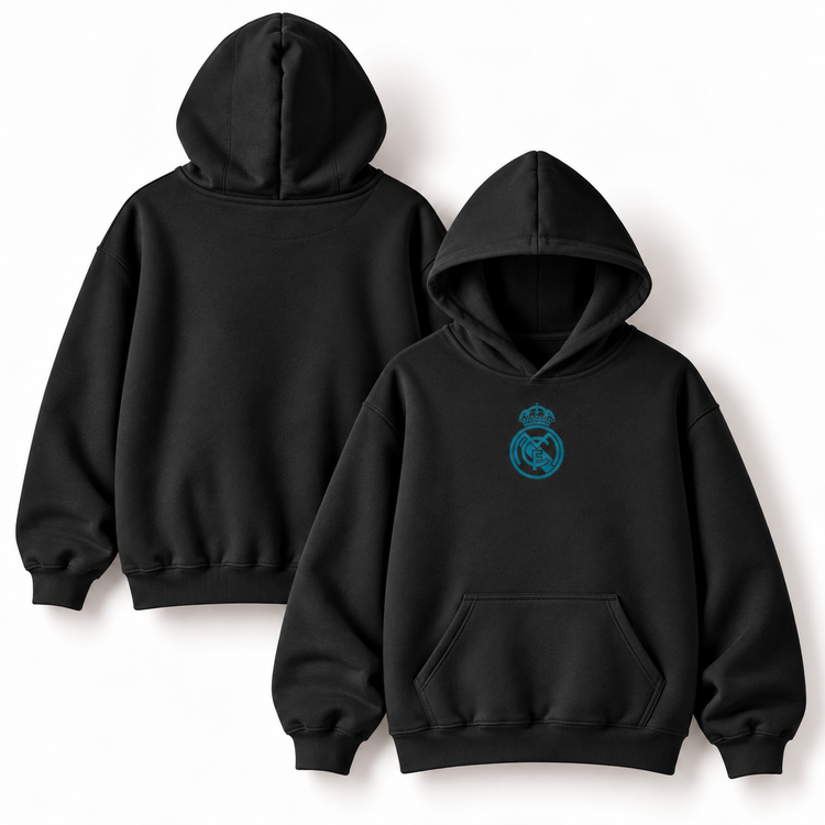 REAL MADRID (BLACK) - Unisex Pullover Hoodie