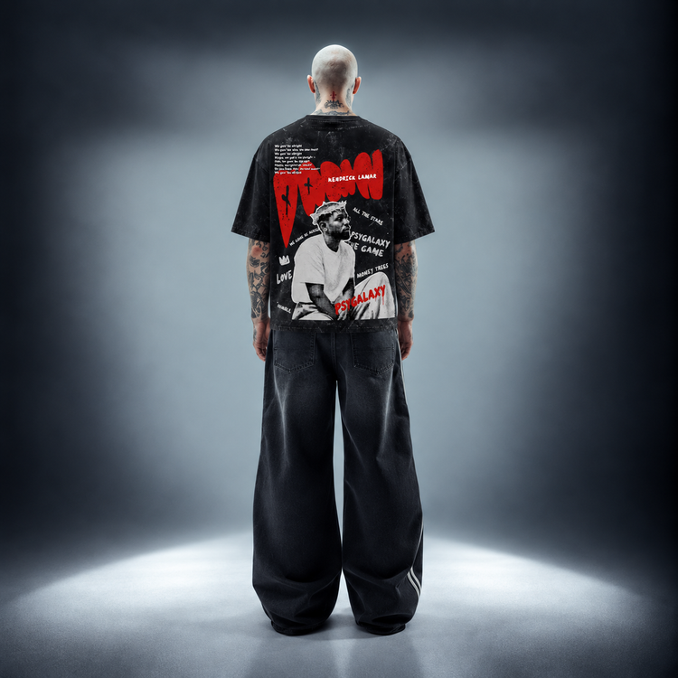 KENDRICK - Unisex Acid Washed Oversized Tee