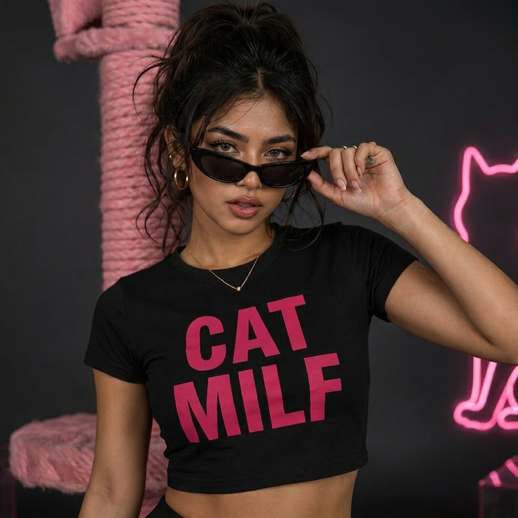 CAT MILF Baby Tee