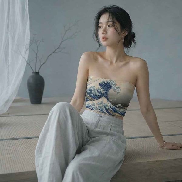 The Great Wave of Kanagawa by Katsushika Hokusai (1831)-  Tube Top