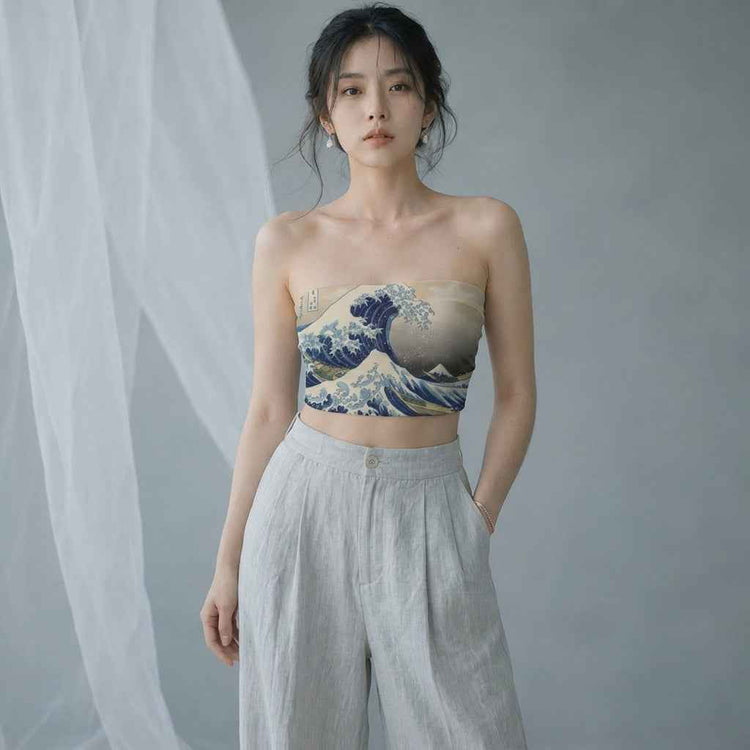 The Great Wave of Kanagawa by Katsushika Hokusai (1831)-  Tube Top