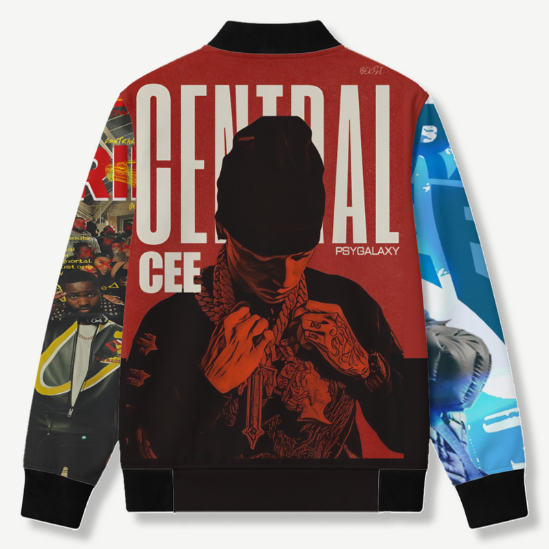 CENTRAL CEE- Unisex AOP Bomber Jacket - back