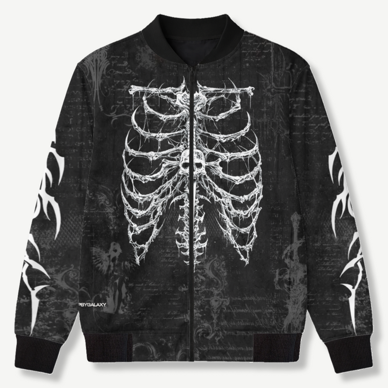 Goth Skull - Unisex AOP Bomber Jacket - front