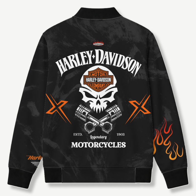 HARLEY-DAVIDSON - Unisex AOP Bomber Jacket - back