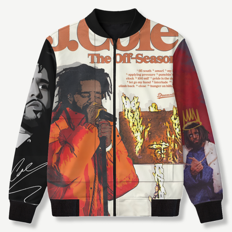 J-COLE - Unisex AOP Bomber Jacket - front