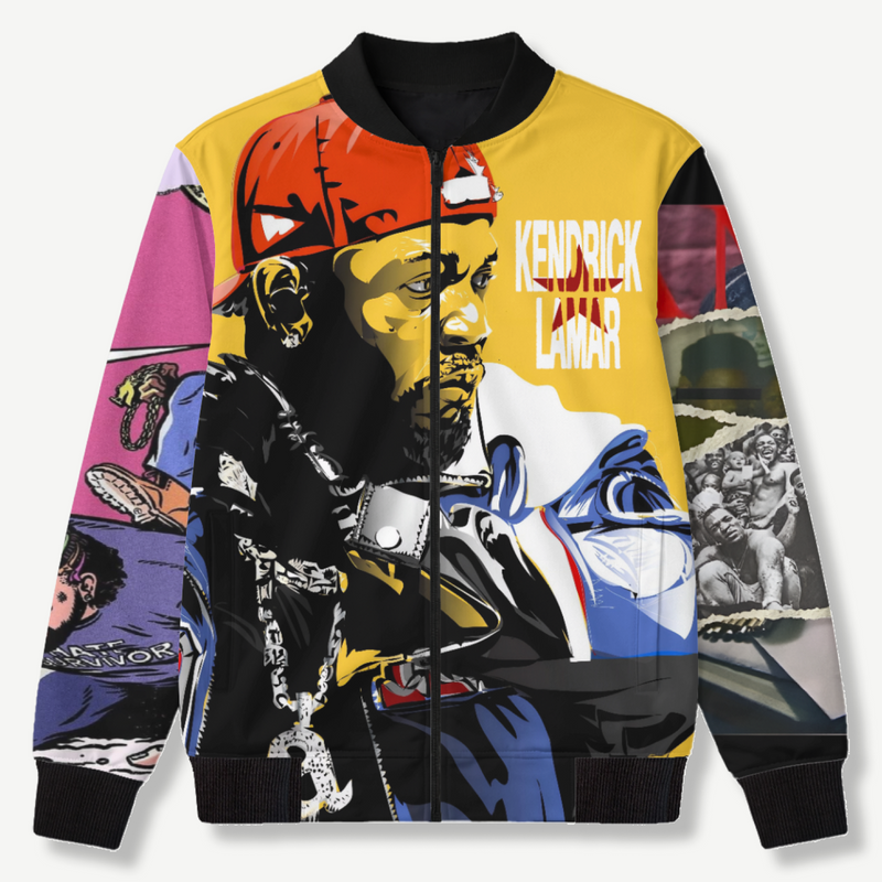 KENDRIK LEMAR - Unisex AOP Bomber Jacket - front