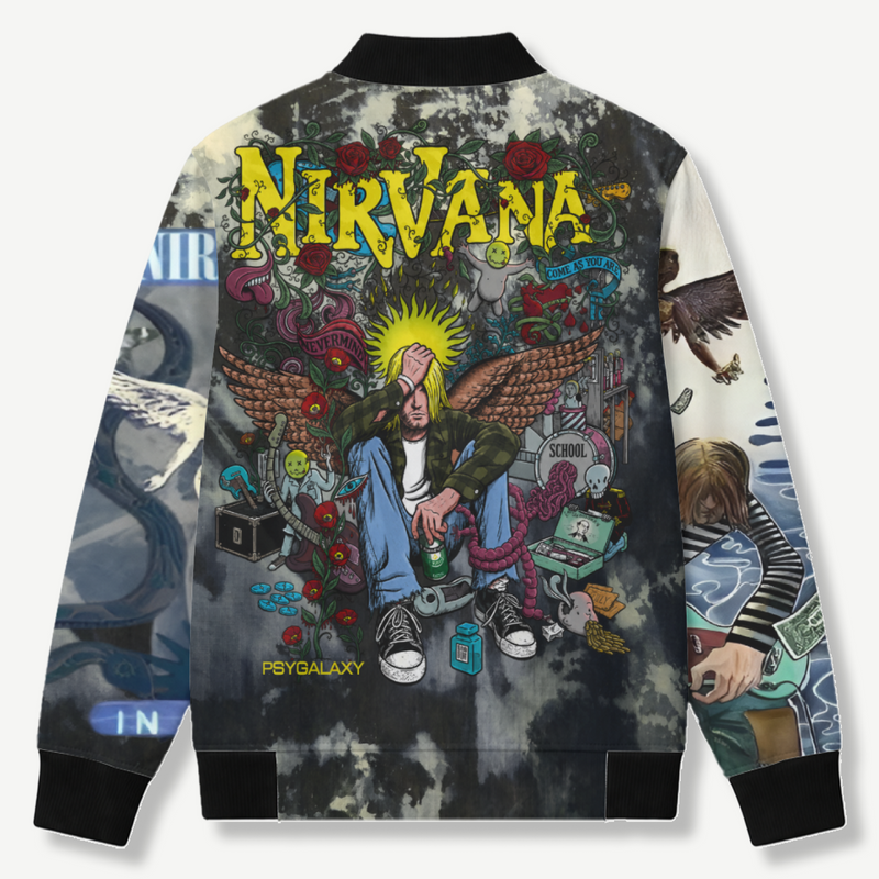 NIRVANA - Unisex AOP Bomber Jacket - back