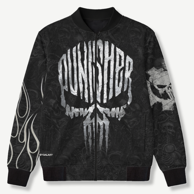 PUNISHER - Unisex AOP Bomber Jacket - front