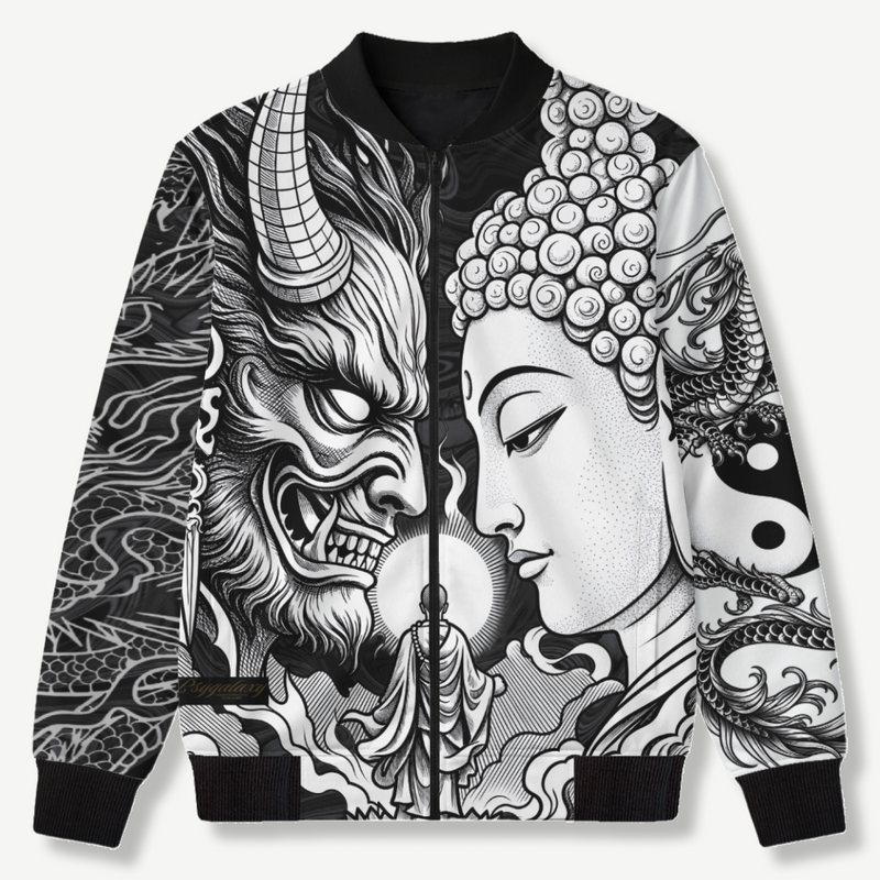 YIN-YANG - Unisex AOP Bomber Jacket - front