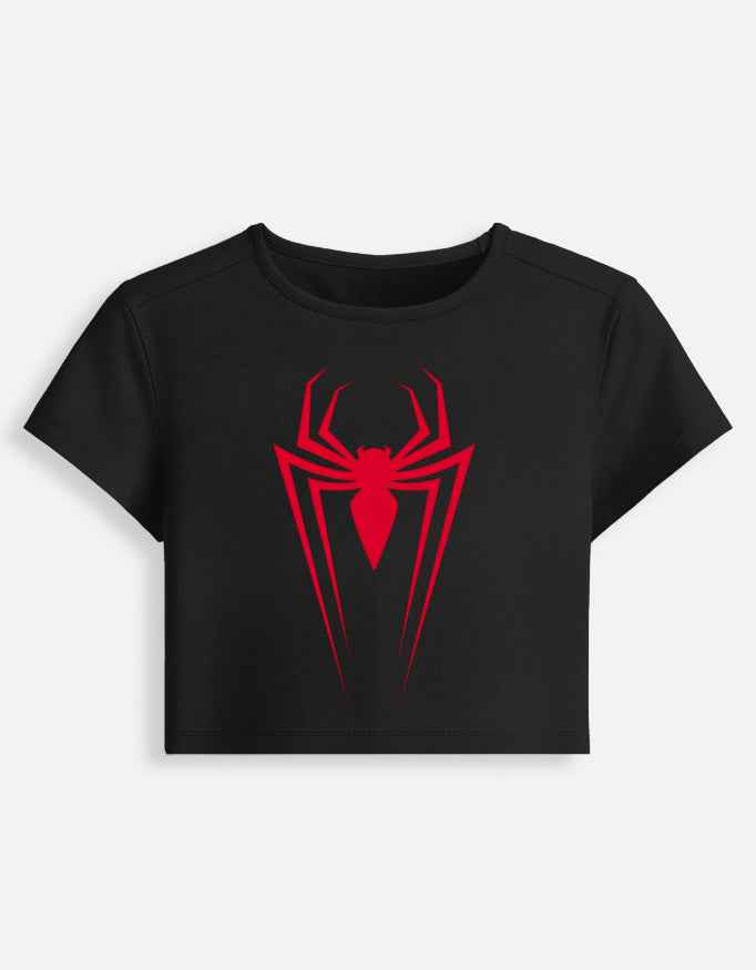 BLACK SPIDYY- Baby Tee