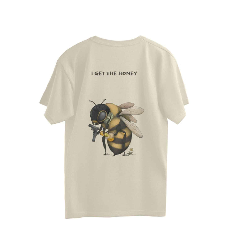 GANGSTA BEE - Oversized Tee (Beige)