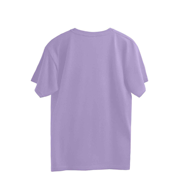 Solid Iris Lavender Oversized T-shirt