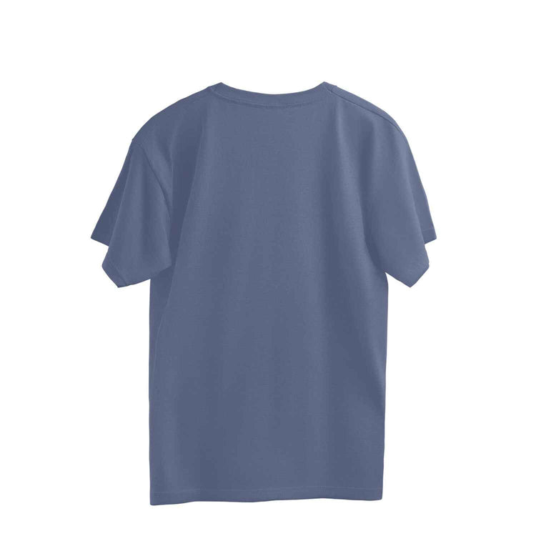 Solid Dusty Navy Oversized T-shirt