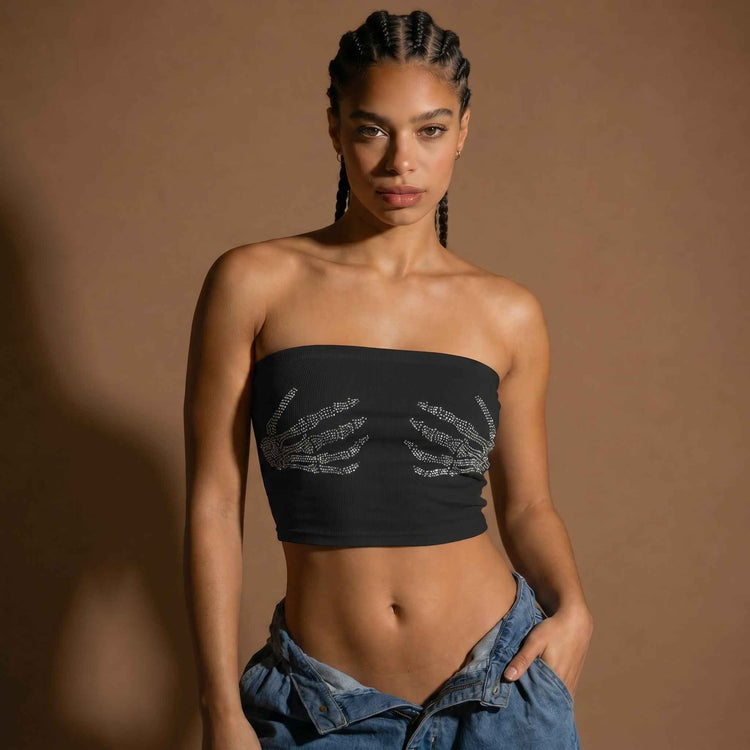 Hand of skull - Tube Top