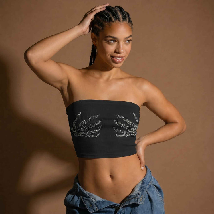 Hand of skull - Tube Top