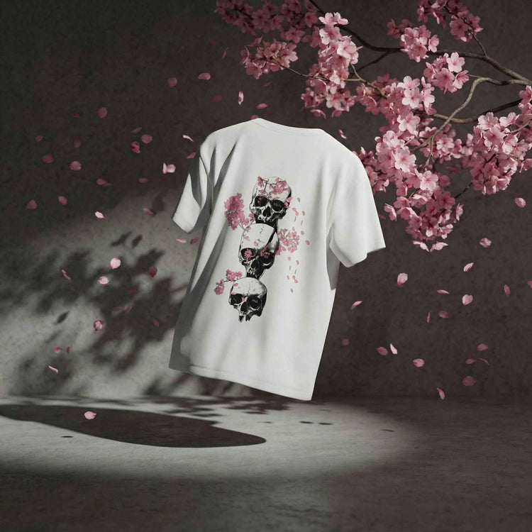 Skull Spring Oversized Tee - Trendy Graphic T-Shirt for Ultimate Comfort