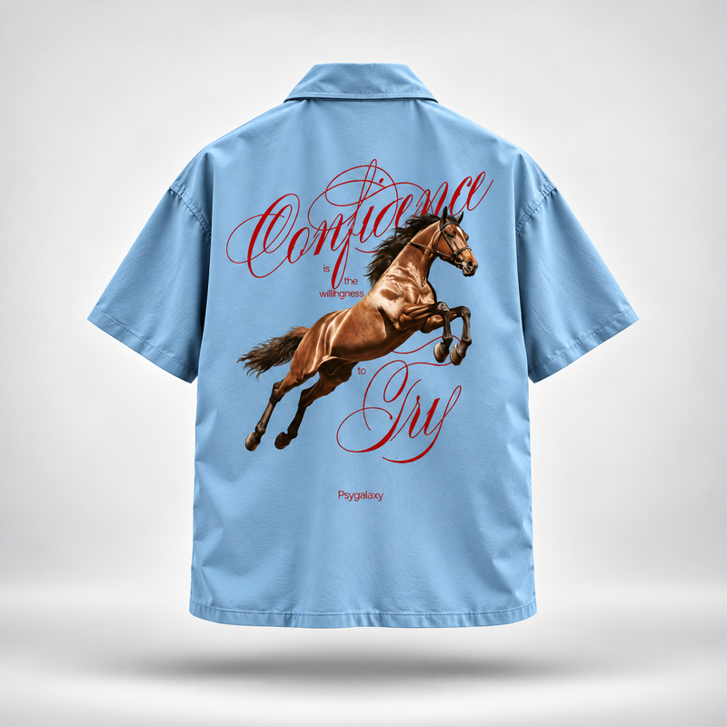 Horse Try - Unisex Oversized Shirt