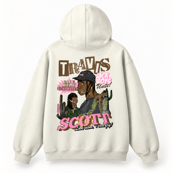 LOOK MOM I CAN FLY (TRAVIS SCOTT) - Unisex Pullover Hoodie