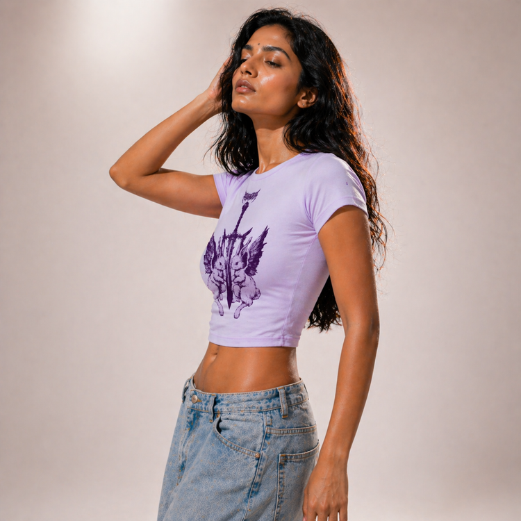 Fallen Bunny - Baby Tee
