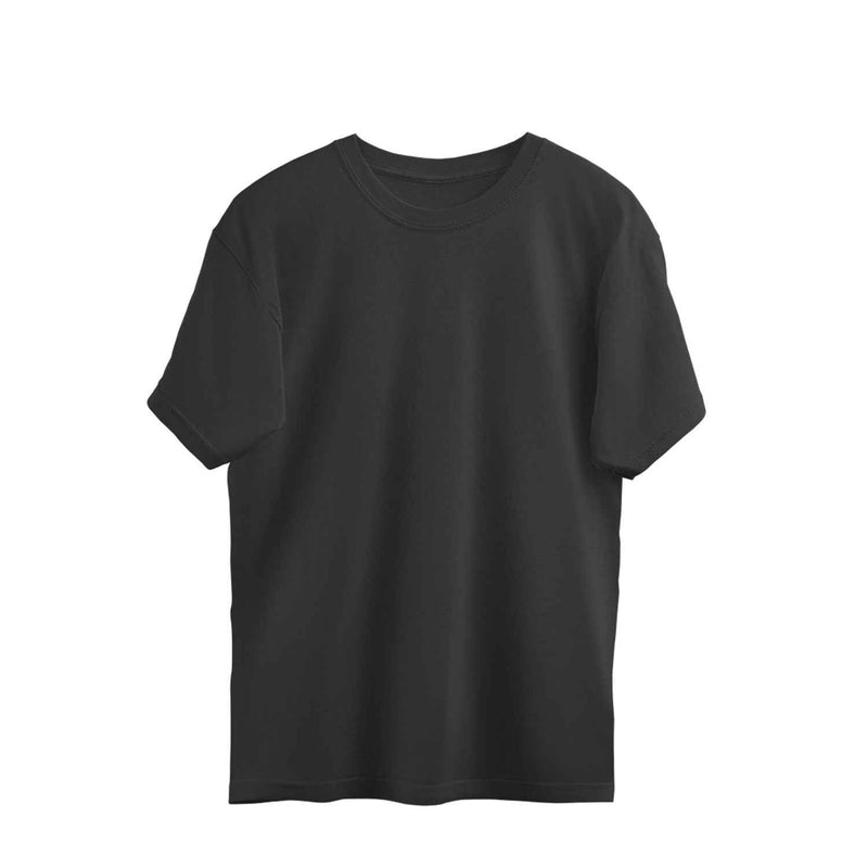 Solid Black Oversized T-shirt