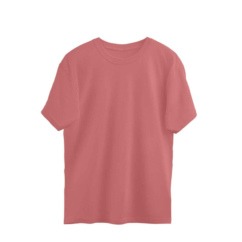 Solid Dusty Rose Oversized T-shirt