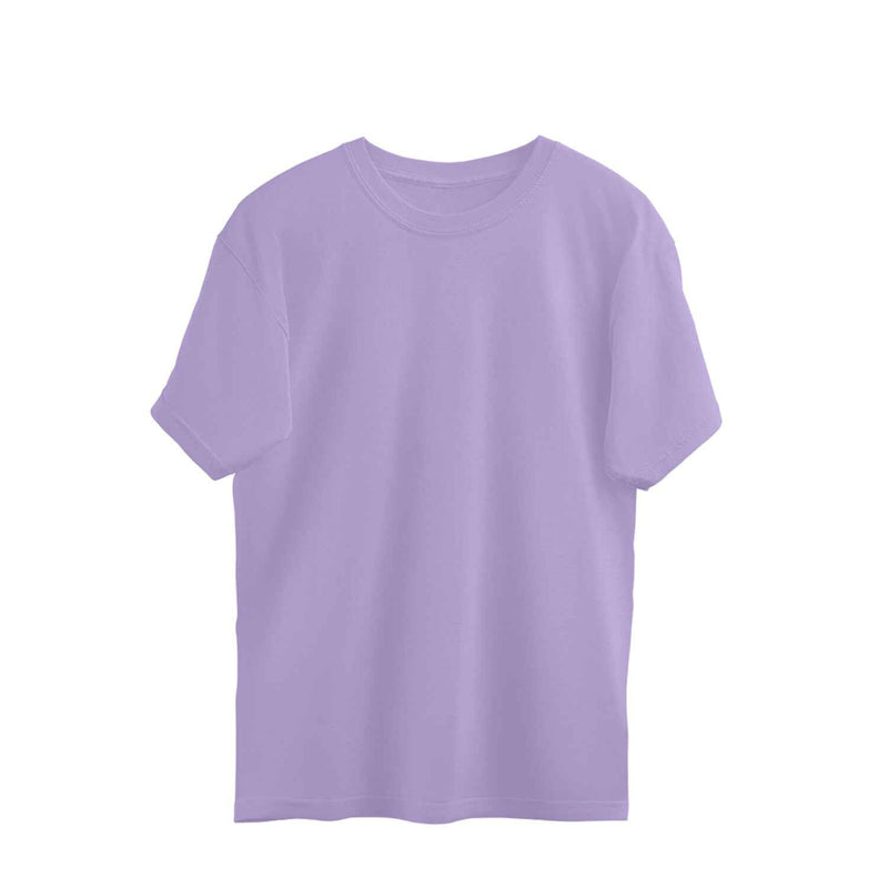 Solid Iris Lavender Oversized T-shirt
