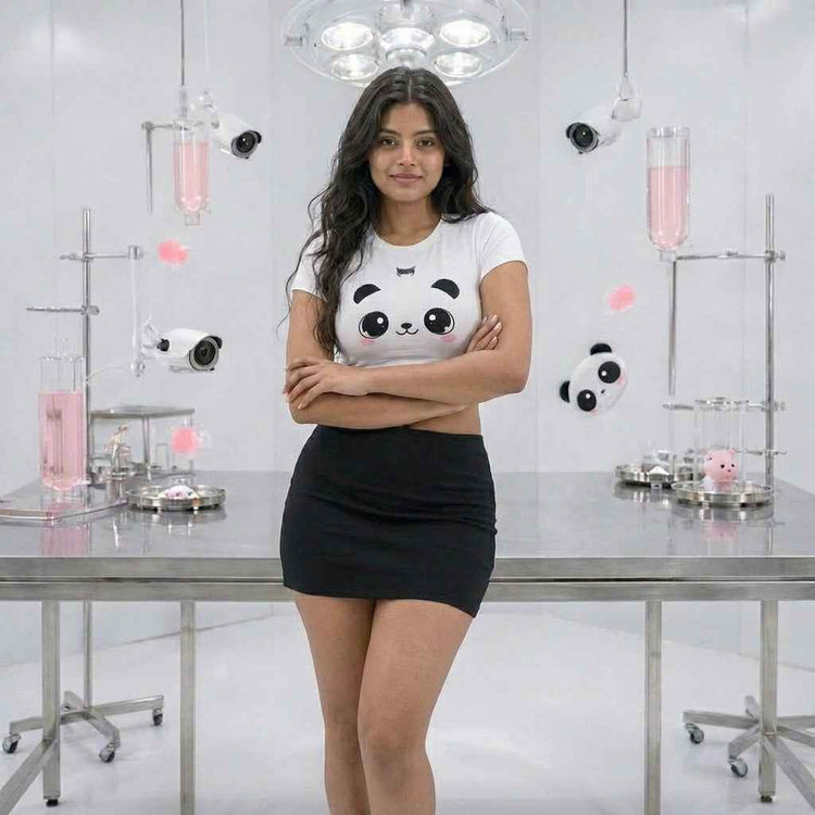 CUTIE PANDA - Baby Tee